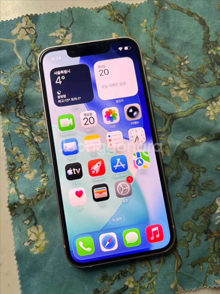 아이폰13미니 128 핑크 신품급--0