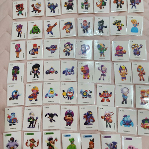 브롤스타즈 1차 미개봉 세트 띠부씰