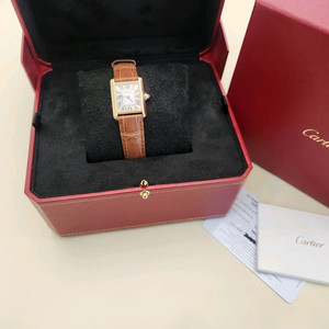 까르띠에 W1529856 탱크 루이 골드 스몰