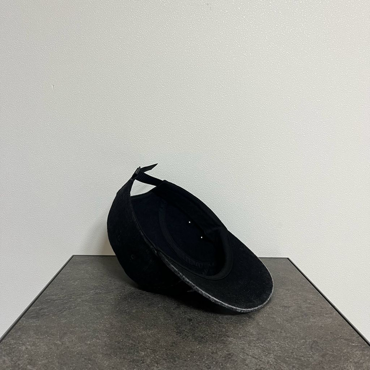 슈프림 워시드 데님 블랙 박스로고 캠프캡 모자--6