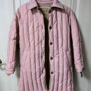 여아 퀼팅 양면 롱 패딩코트140 이미지