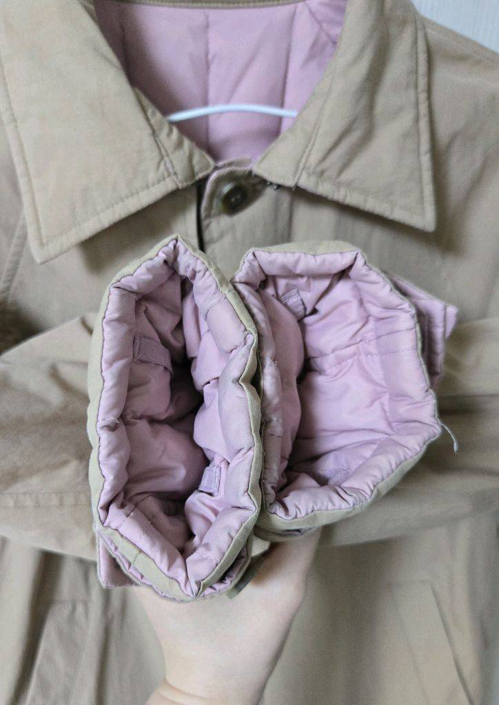 여아 퀼팅 양면 롱 패딩코트140 이미지