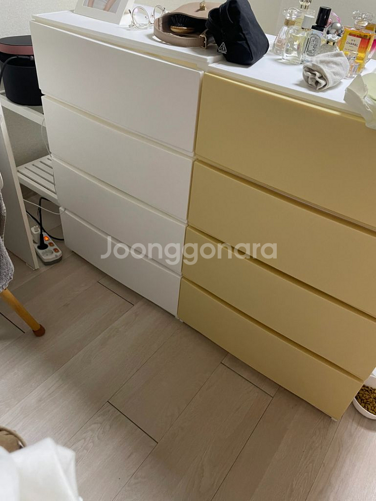 [무료배송]튼튼 수납왕 옷장 사출 선반 3단 4단 5단 옷 수납장 서랍장--1