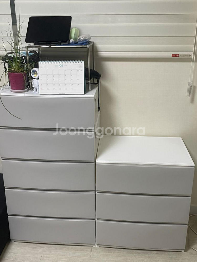 [무료배송]튼튼 수납왕 옷장 사출 선반 3단 4단 5단 옷 수납장 서랍장--2