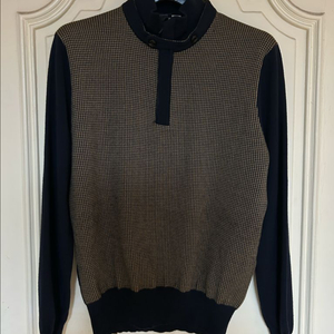 에르메네질도 제냐 캐시미어 반집업 니트