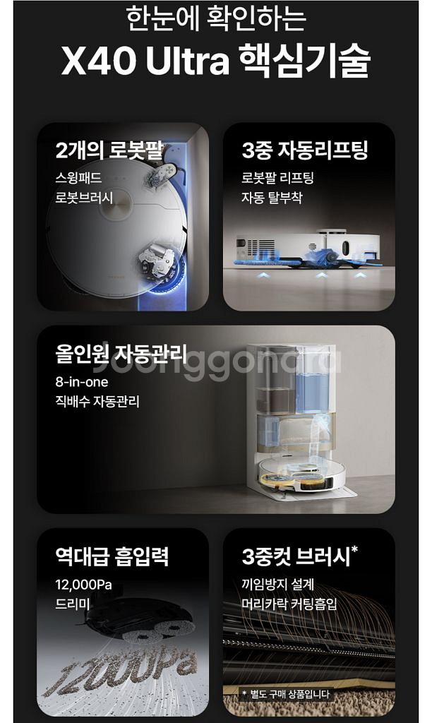 미개봉 드리미 X40 Ultra 올인원 로봇청소기 RLX63CE 울트라--3