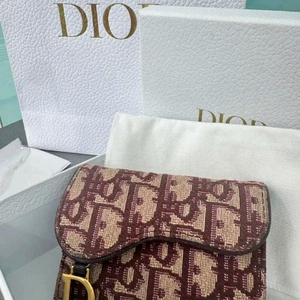 디올 오블리크 새들 카드 지갑