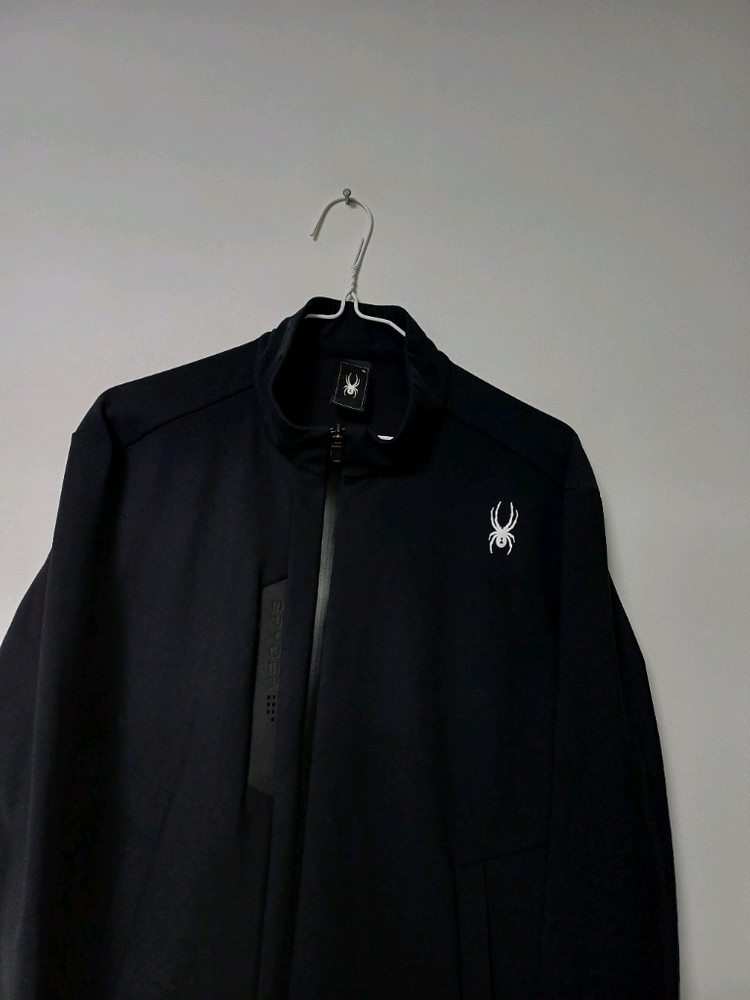 남성 스파이더 골프 소프트쉘 기모 바람막이 (스판100)--1