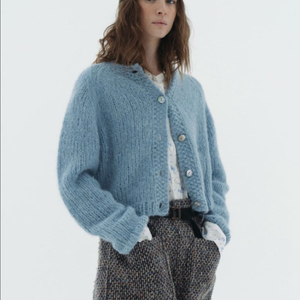 비아플레인 sally샐리 핸드메이드 가디건 새상품 정품