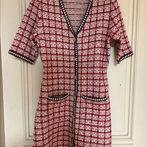 마쥬 트위드 버튼 원피스