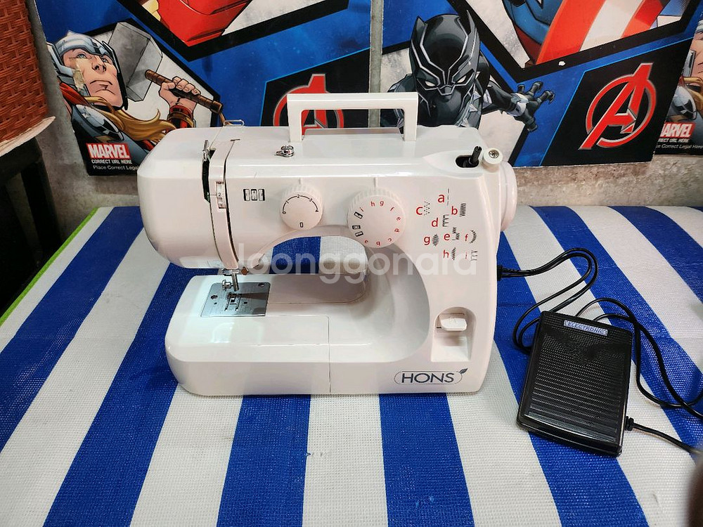 혼스 한땀한땀 미싱 / 걸려서 안돌아가요 부품용--0