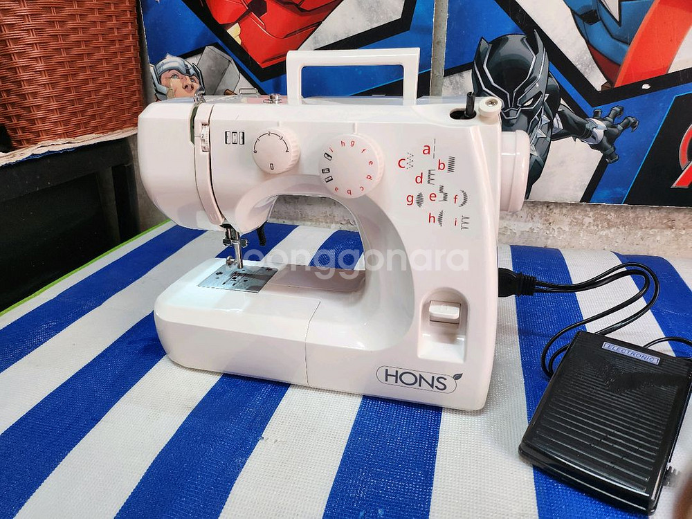 혼스 한땀한땀 미싱 / 걸려서 안돌아가요 부품용--1