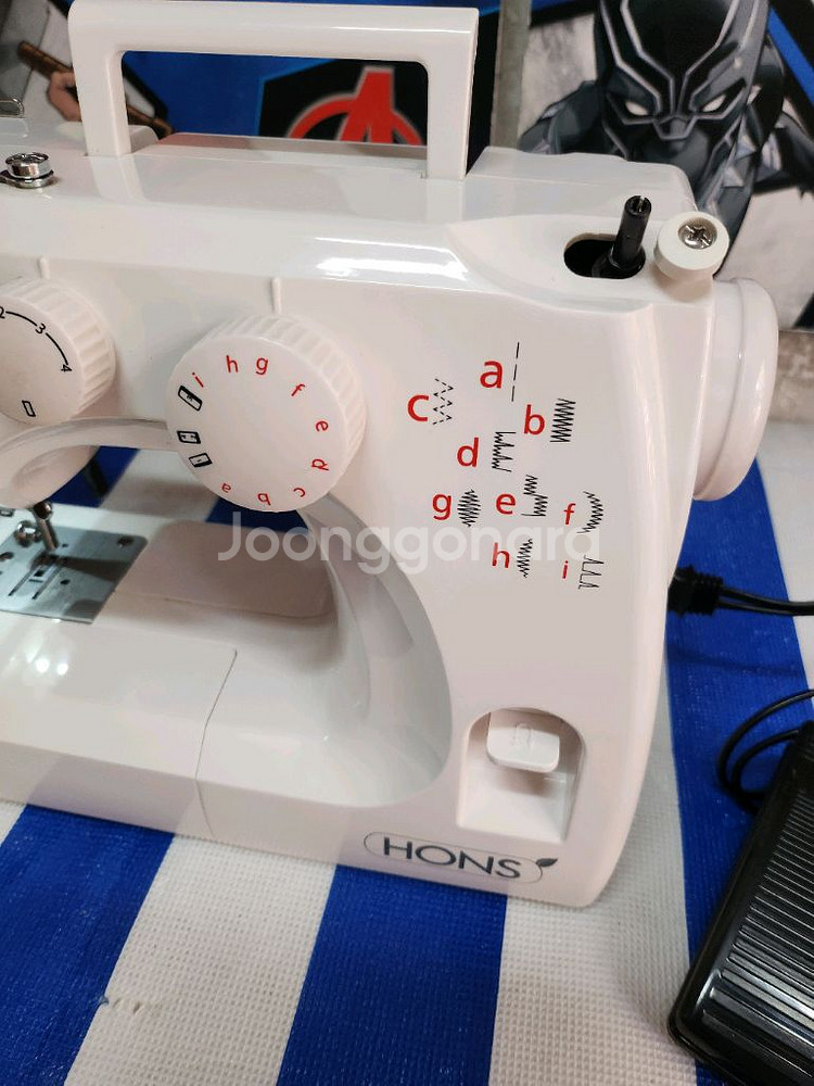 혼스 한땀한땀 미싱 / 걸려서 안돌아가요 부품용--4