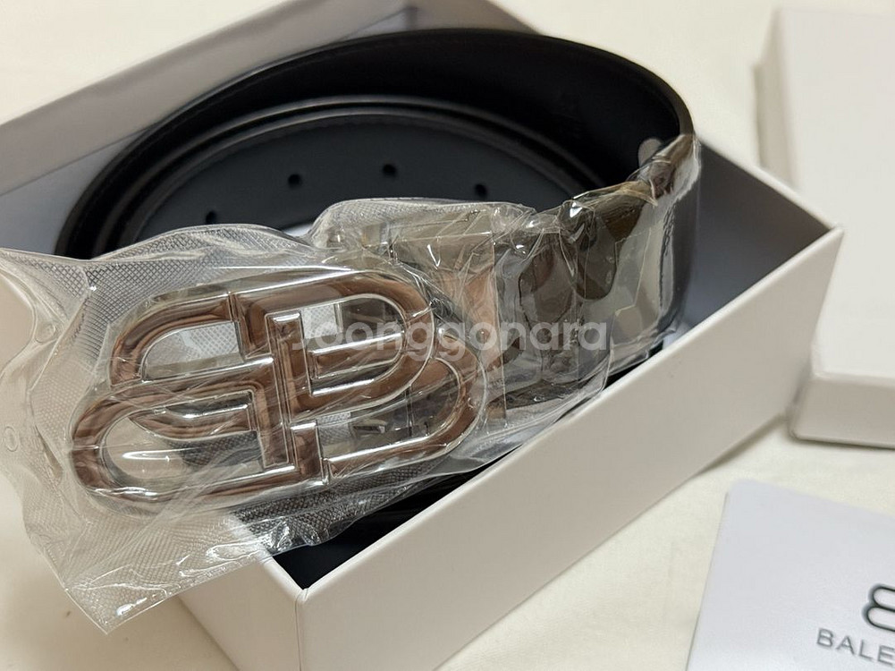 발렌시아가 BB 로고 벨트 새제품--0