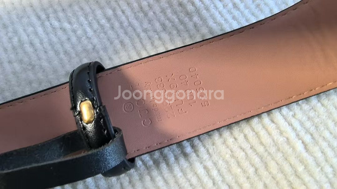 구찌 GG 인터로킹 G 버클 벨트--2