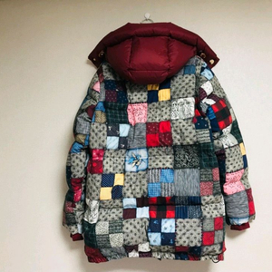 (새상품) 타미 컬렉션 장원영 타탄체크 다운 파카 패딩 S 95 사이즈 스키복 이미지