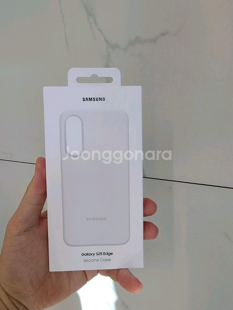 갤럭시 S25 엣지 실리콘 케이스 삼성 정품 화이트--0