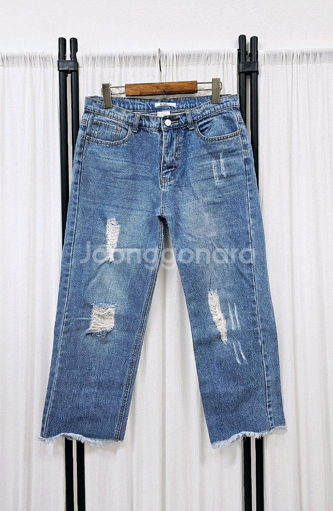 LAP 청바지 찢청 와이드데님--0