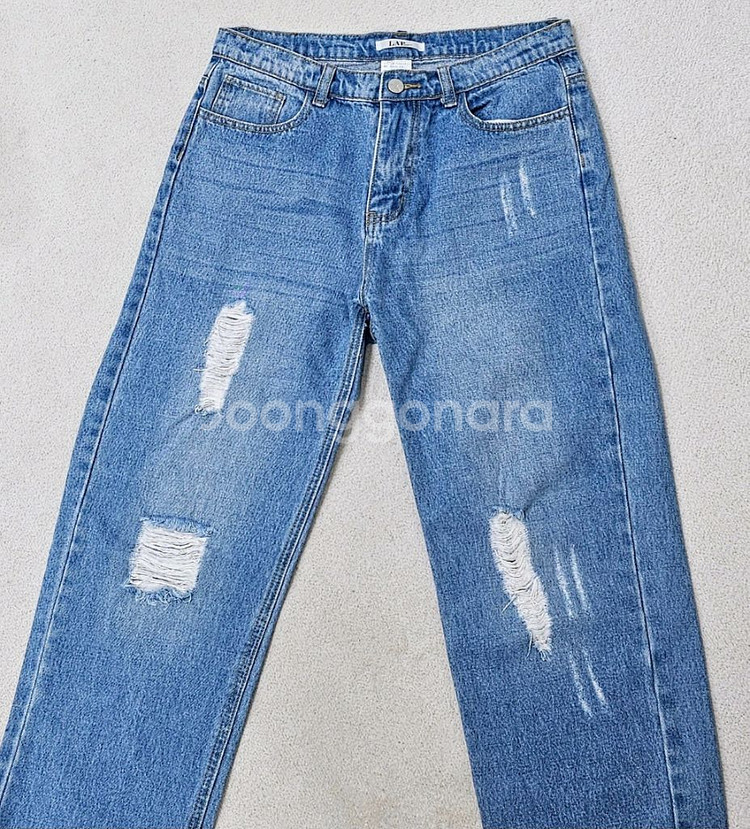 LAP 청바지 찢청 와이드데님--5