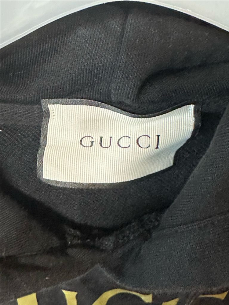 구찌 로고 후드티 이미지