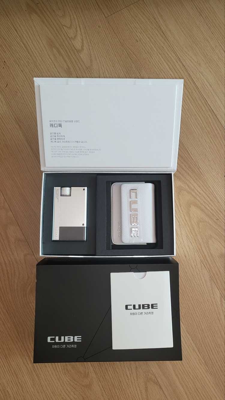 캐디톡 큐브 거리측정기 미 개봉 새 제품--2
