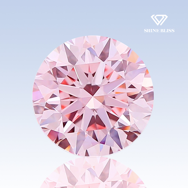 랩그로운 다이아몬드 1.5캐럿 팬시 비비드 핑크 컬러--0