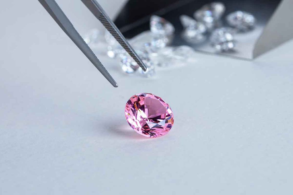 랩그로운 다이아몬드 1.5캐럿 팬시 비비드 핑크 컬러--2