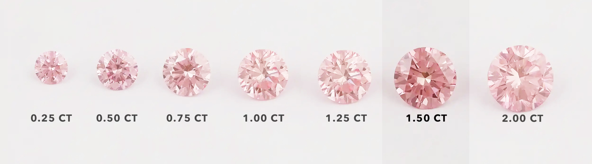 랩그로운 다이아몬드 1.5캐럿 팬시 비비드 핑크 컬러--3