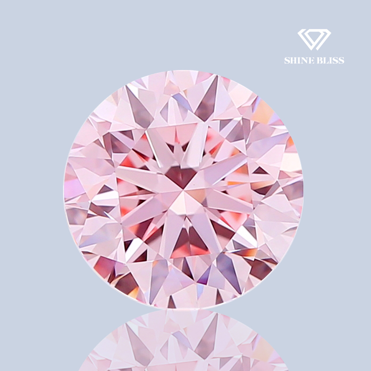 랩그로운 다이아몬드 1.5캐럿 팬시 비비드 핑크 컬러--6