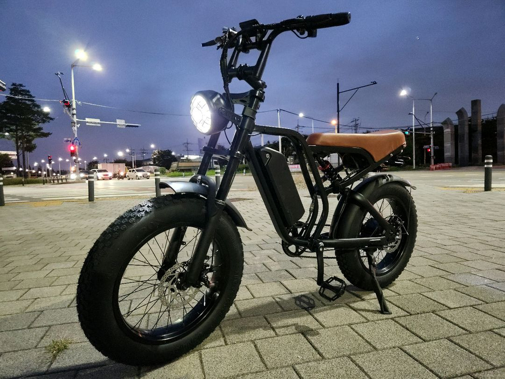 수퍼73 자토바이 팻바이크 전기자전거--1