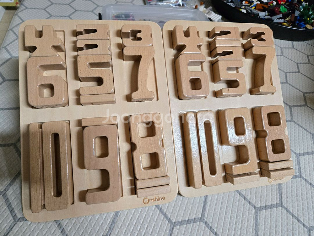 온샤인 원목 숫자 블럭 2set--0