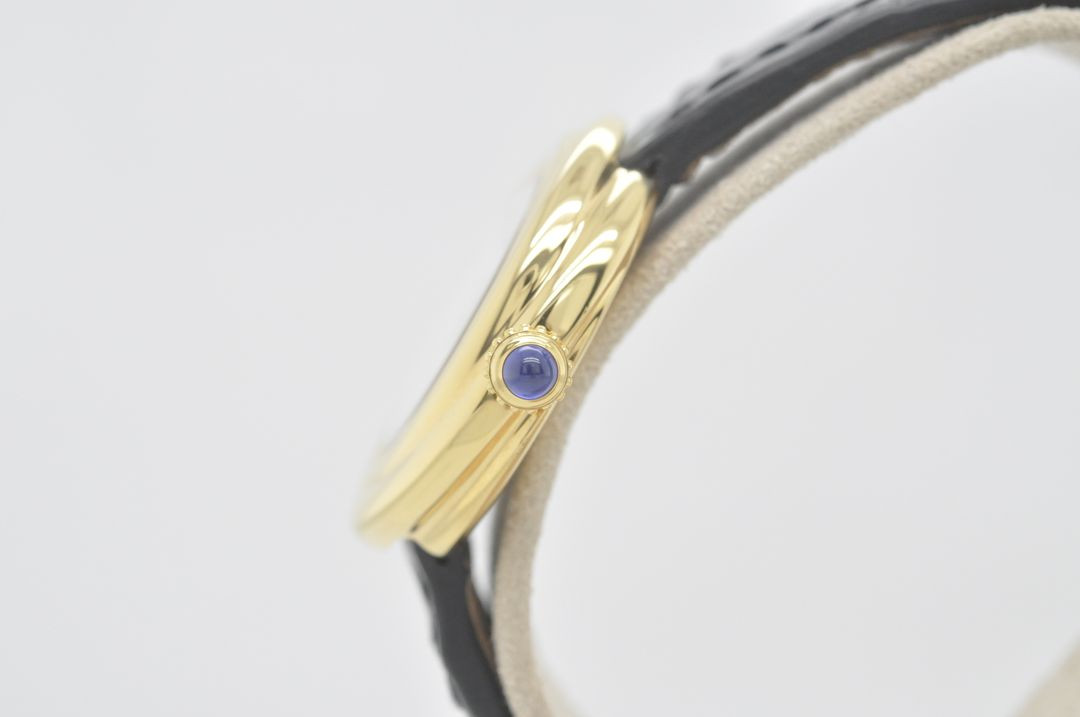 까르띠에 트리니티 금장 트리오 다이얼 여성 손목시계--3