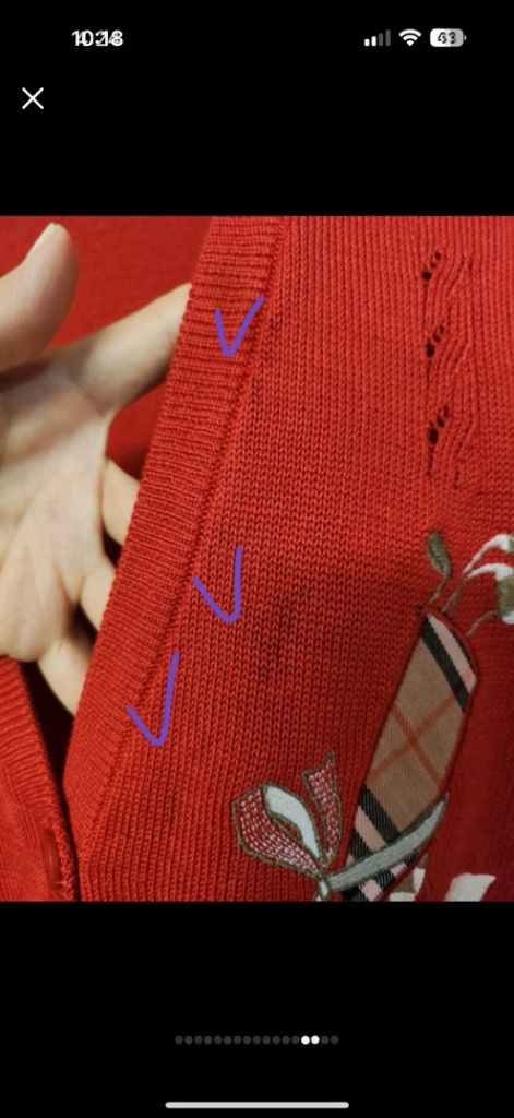 정품 버버리 골프 니트 베스트 정가100만원대--6