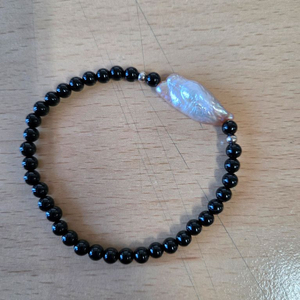 못난이 진주 팔찌.새상품