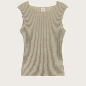 유메르 슬림 골지 슬리브리스, 베이지