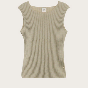 유메르 슬림 골지 슬리브리스, 베이지