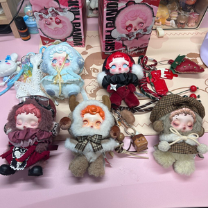 일괄5개 정품 스컬판다 인형키링 옷포함