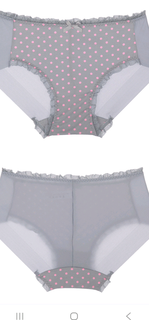 그레이 토트무늬 시스루 노라인팬티 90S 이미지
