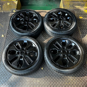 14인치 기아 더뉴모닝 유광블랙 순정휠타이어 1대분