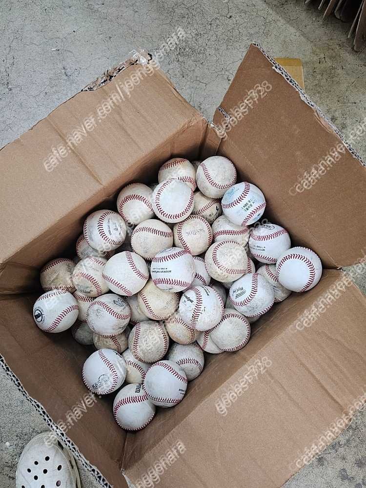 사회인야구리그 끝나고수거한 깔끔 야구공 야구볼 연습공--1