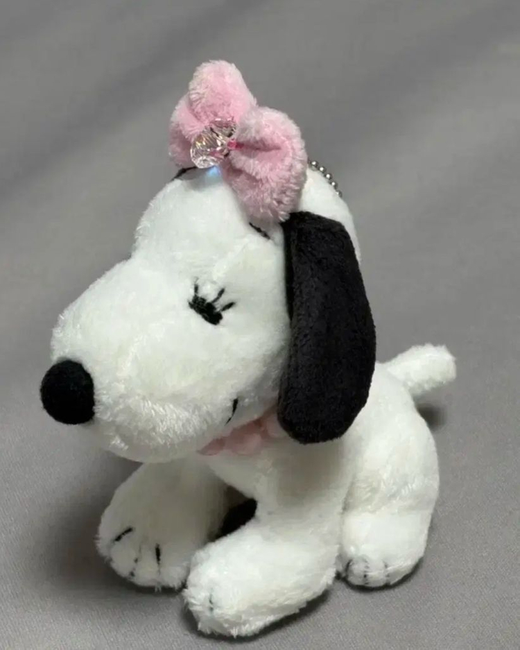 일괄) 빈티지 고전 인형 스누피 벨 마스코트 인형 키링--4