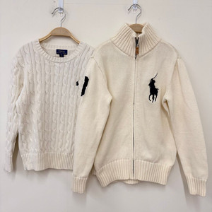 (140) 폴로 보이즈 케이블 니트 집업 8t 이미지