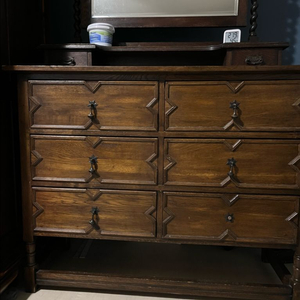 앤틱 원목 서랍장