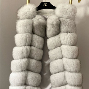 사가폭스 7단 폼폼이 베스트 퍼 조끼