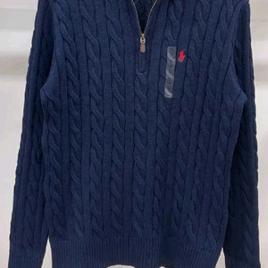 폴로 랄프로렌 케이블 니트 집업 스웨터