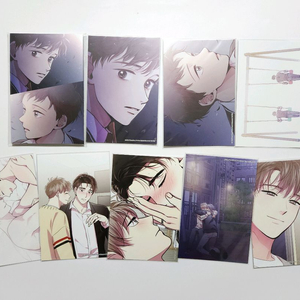 가족이 되는 방법 완전판 모펀 모주 작가전 엽서 일괄 BL 웹툰 굿즈 이미지