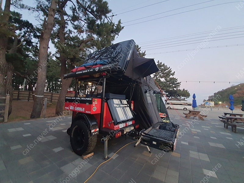 카고트레일러+루프탑텐트 이미지