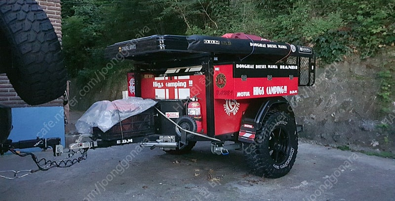 카고트레일러+루프탑텐트 이미지