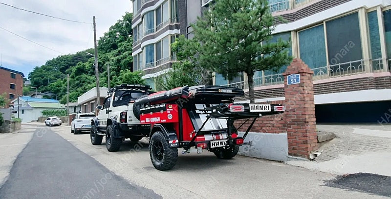 카고트레일러+루프탑텐트 이미지