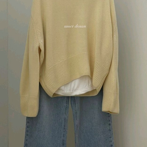 유메르 아멜리 캐시 풀오버 (캐시미어100)